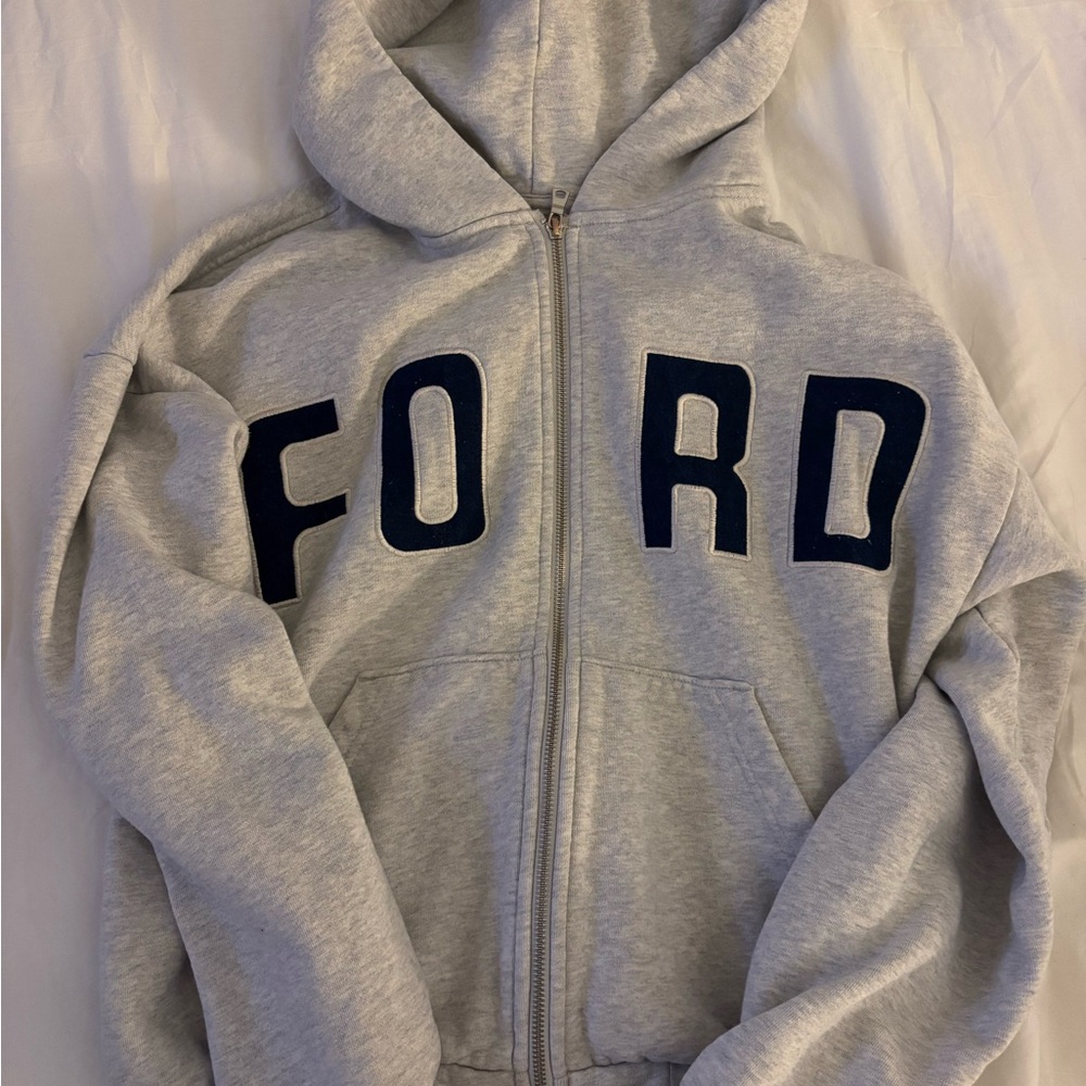 PacSun Gray Zip-Up Hoodie